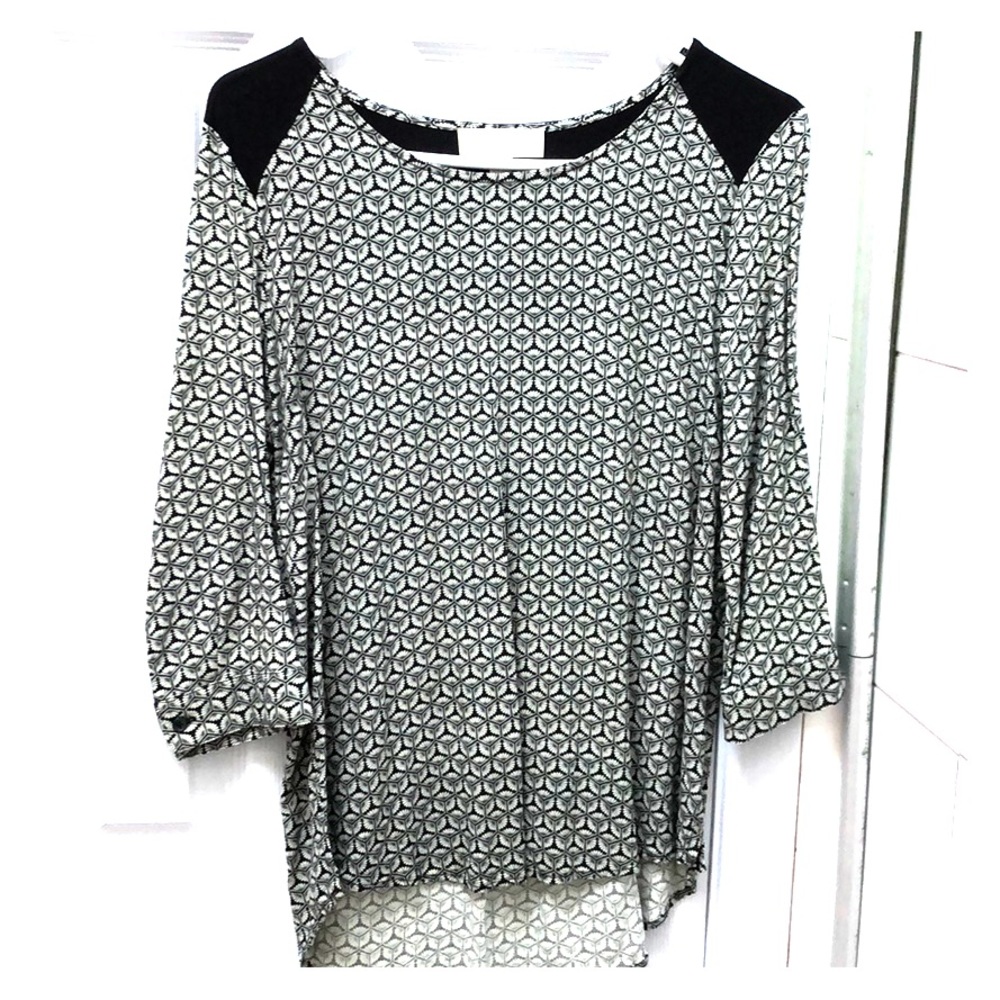 Olive & Oak Black/White Blouse